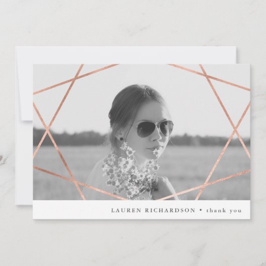 地理院長 | フェイク銅と写真ありがとう 招待状 (正面)