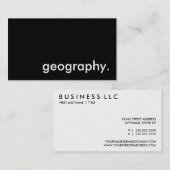 地理 名刺 (正面/裏面)
