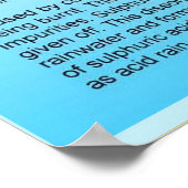 地理、環境への人間の影響 ポスター (角)