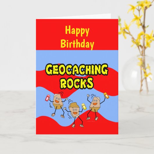 地痛の岩 カード (黄色い花)