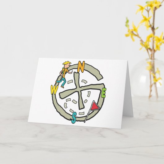 地痛 カード (黄色い花)