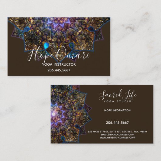 地神曼荼羅 名刺 (正面/裏面)