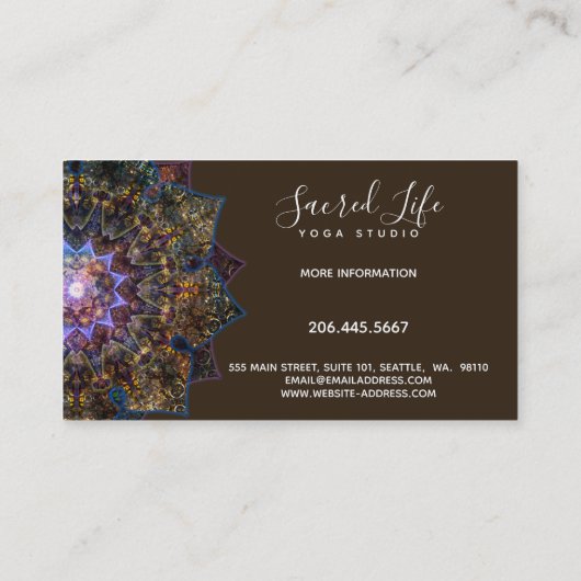 地神曼荼羅 名刺 (裏面)