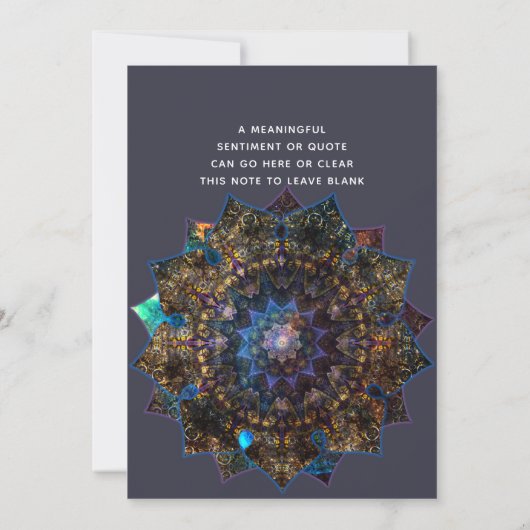 地神曼荼羅 招待状 (裏面)