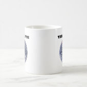地考え(青い大理石の地球) コーヒーマグカップ (中央)