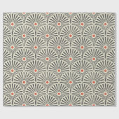 地肌に継ぎ目のない日本ヴィンテージの模様 ラッピングペーパー (フラット)