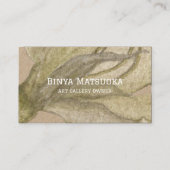 地色のビジネエレガントスカード 名刺 (正面)