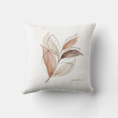 地色の水彩ミニマルデザイン クッション (裏面)