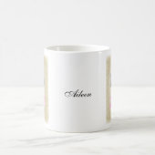 地蔵アート仏教瞑想ヨガ愛好家名前をカスタムする コーヒーマグカップ (中央)