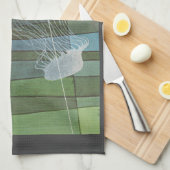 地衣くらげ- キッチンタオル (四つ折り)