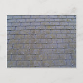 地衣を使用した屋根瓦のクローズアップ ポストカード (正面)