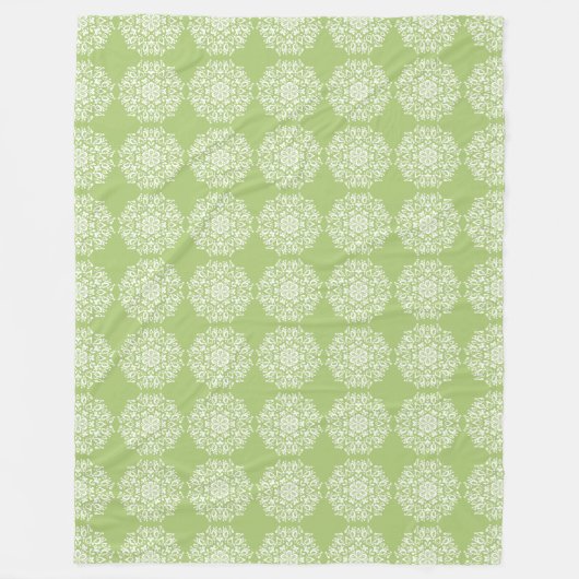 地衣曼荼羅 フリースブランケット (正面)