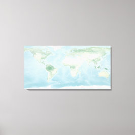 地表の探検家地図 キャンバスプリント