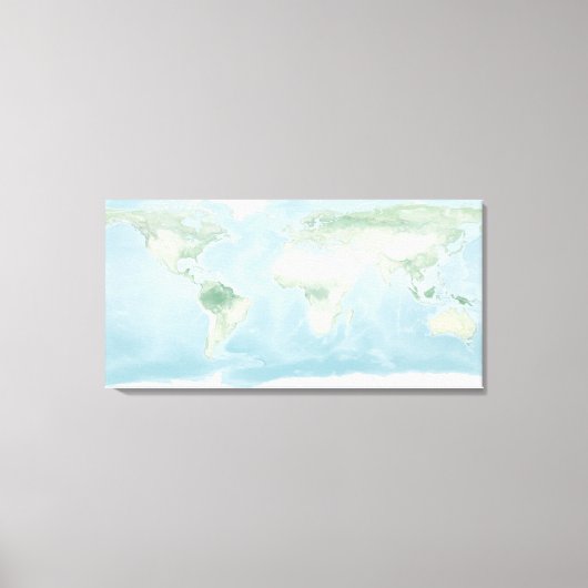 地表の探検家地図 キャンバスプリント (正面)