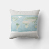 地表の探検家地図 クッション (裏面)