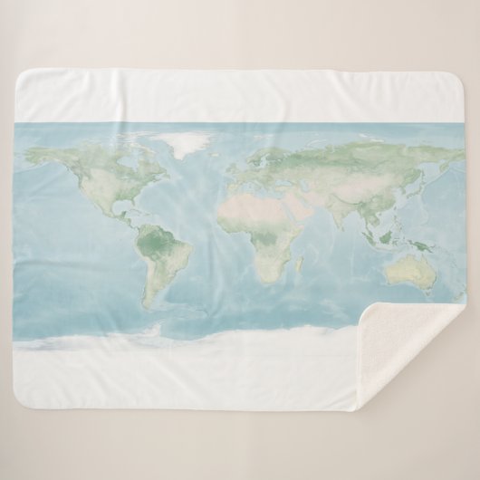 地表の探検家地図 シェルパブランケット (正面(横))