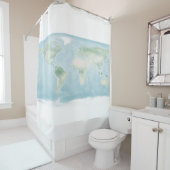 地表の探検家地図 シャワーカーテン (インサイチュ)