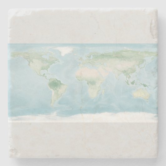 地表の探検家地図 ストーンコースター (正面)