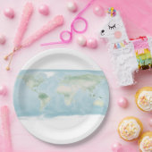 地表の探検家地図 ペーパープレート (パーティー)