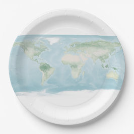 地表の探検家地図 ペーパープレート