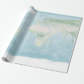 地表の探検家地図 ラッピングペーパー (アンロールド)