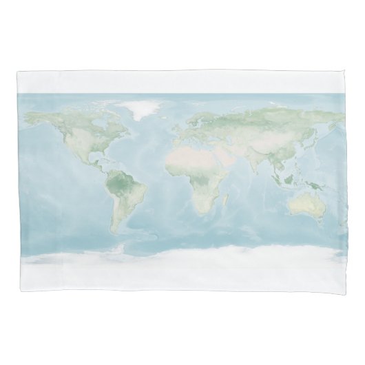 地表の探検家地図 枕カバー (正面左)