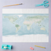 地表の探検家地図 薄葉紙 (クラフト)