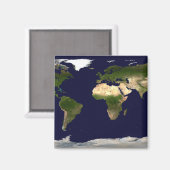 地表面、浅瀬、および陰影の地形図 マグネット (正面/裏面)