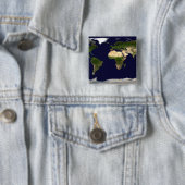 地表面、浅瀬、および陰影の地形図 缶バッジ (インサイチュ)