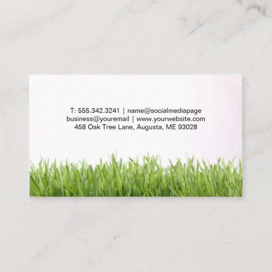 地裁刈り草 名刺 (裏面)