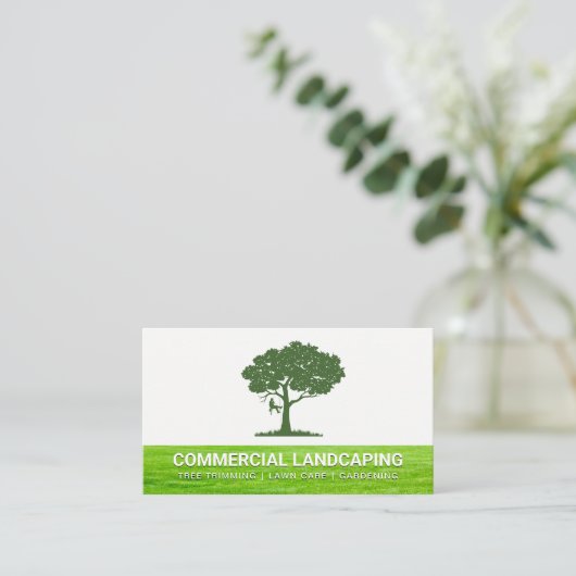 地裁木 | グラス 名刺 (スタンド正面)