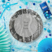 地質の装飾線のパターン任意の文字 ペーパープレート (パーティー)