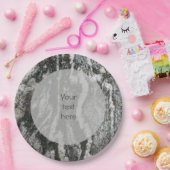 地質の装飾線のパターン任意の文字 ペーパープレート (パーティー)