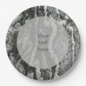 地質の装飾線のパターン任意の文字 ペーパープレート (正面)