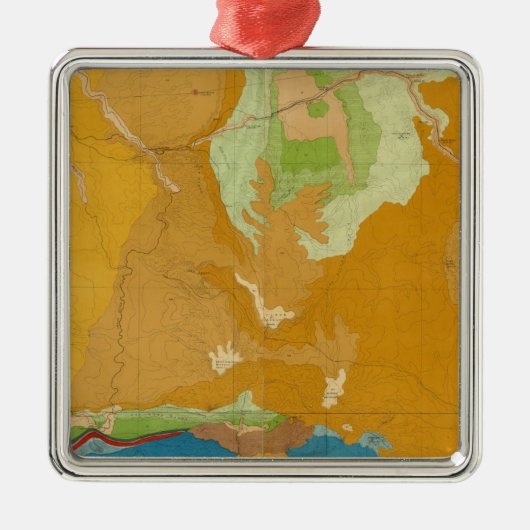 地質グリーンリバー盆地 メタルオーナメント (正面)