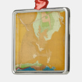 地質グリーンリバー盆地 メタルオーナメント (左)