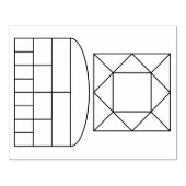 地質シールドとハウスグラフスタンプ ラバースタンプ (インプリント)