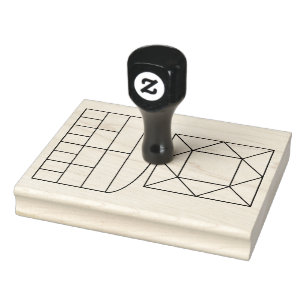 地質シールドとハウスグラフスタンプ ラバースタンプ