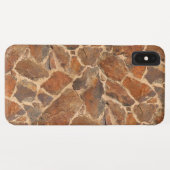 地質ストーンウォールパターン暖かい黄金 Case-Mate iPhoneケース (裏面(横))
