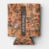 地質スポッテッドロックテクスチャ名クーラーボックス 缶クーラー (正面)