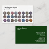 地質スポット – クリーム 名刺 (正面/裏面)