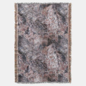 地質ピンクの岩のテクスチャ スローブランケット (正面縦)