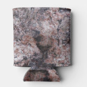 地質ピンクの岩のテクスチャ（名前） 缶クーラー (裏面)