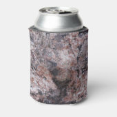 地質ピンクの岩のテクスチャ（名前） 缶クーラー (缶裏面)