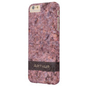 地質ピンクロックテクスチャフォト Case-Mate iPhoneケース (裏面左)