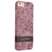 地質ピンクロックテクスチャフォト Case-Mate iPhoneケース (裏面/右)