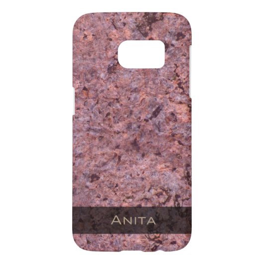 地質ピンクロックテクスチャフォト Case-Mate iPhoneケース (裏面)