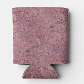 地質ピンクロックテクスチャ(名前あり) 缶クーラー (裏面)