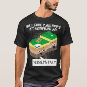 地質プレート地質学地球科学先生セズム Tシャツ