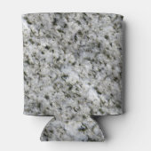 地質ホワイトグラナイトの岩質名のテクスチャ 缶クーラー (裏面)